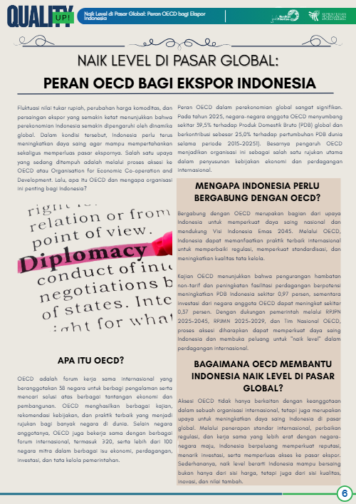 Naik Level di Pasar Global: Peran OECD bagi Ekspor Indonesia